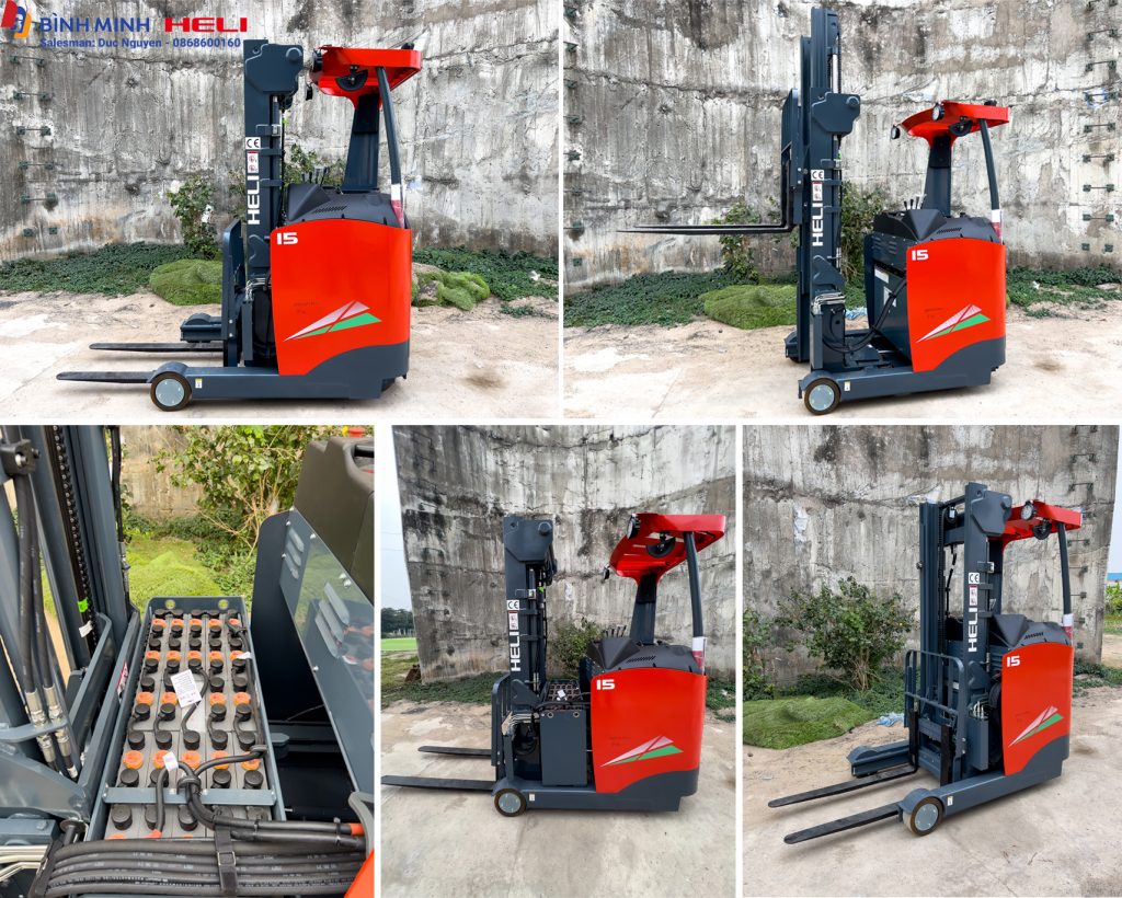 Hình ảnh xe Reach Truck đứng lái
